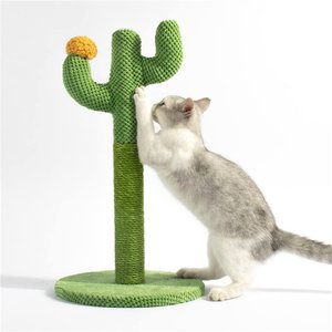 Lovely Caves 21.6-in Cactus Cat Scratching Post, Green, Medium