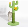 Lovely Caves 23.6-in Cactus Cat Scratching Post. Green, Large