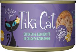 Tiki Cat Koolina Luau Chicken with Egg in Chicken Consomme Grain-Free Canned Cat Food, 6-oz, case of 8