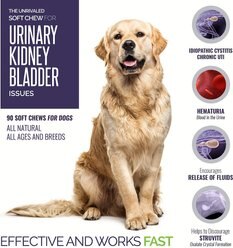 Animal Nutritional Products UroMAXX Chews Urinary Kidney & Bladder formula Dog Supplement, 90 count slide 2 of 7