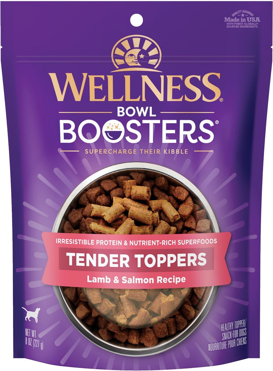 WELLNESS Bowl Boosters Tender Toppers GrainFree Lamb & Salmon Dog Food