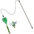Frisco Leaf & Dragonfly Interchangeable Teaser Wand Cat Toy with Catnip, 2 count