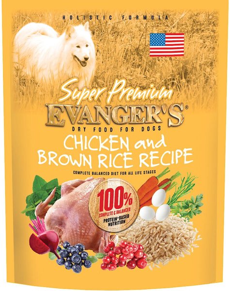 Evanger's Super Premium Chicken with Brown Rice Recipe Dry Dog Food, 16.5-lb bag slide 1 of 1