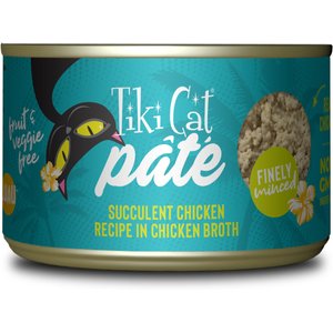 Tiki Cat Luau Succulent Chicken Pate Wet Cat Food, 5.5-oz can, case of 8