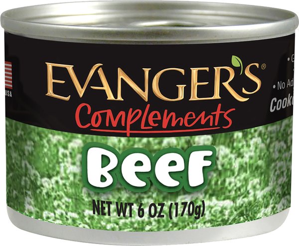 EVANGER S Grain Free Beef Canned Dog Cat Food 6 oz case of 24