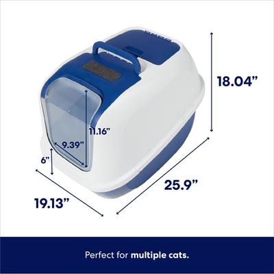 Show full view: Frisco Mega Deluxe Litter Box, Navy Blue, 26-in slide 2 of 7