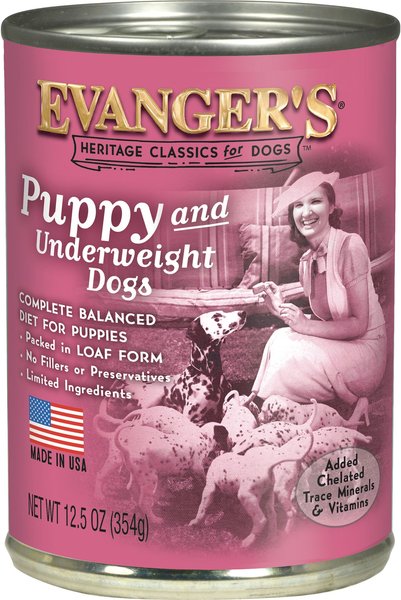 Evanger's Classic Recipes Puppy Canned Dog Food, 12.5-oz, case of 12 slide 1 of 2