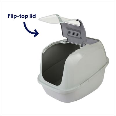 Show full view: Frisco Mega Deluxe Litter Box, Olive Green, 26-in slide 4 of 7
