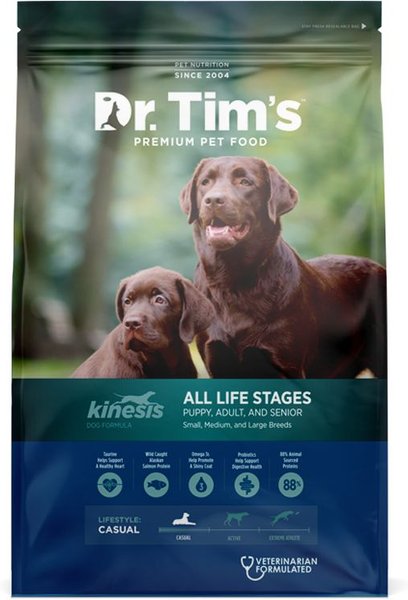 Dr. Tim's All Life Stages Kinesis Formula Dry Dog Food, 15-lb bag slide 1 of 6