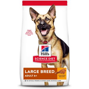 Hill's Science Diet Adult 6+ Large Breed Chicken Meal, Barley & Rice Dry Dog Food, 33-lb bag