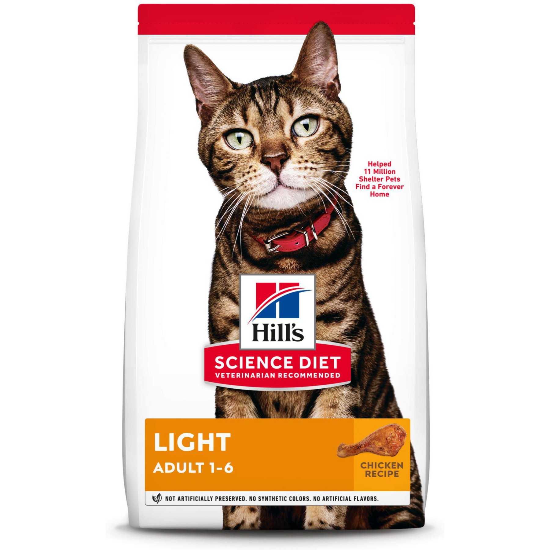 HILL S SCIENCE DIET Adult Light Chicken Recipe Dry Cat Food 7 lb