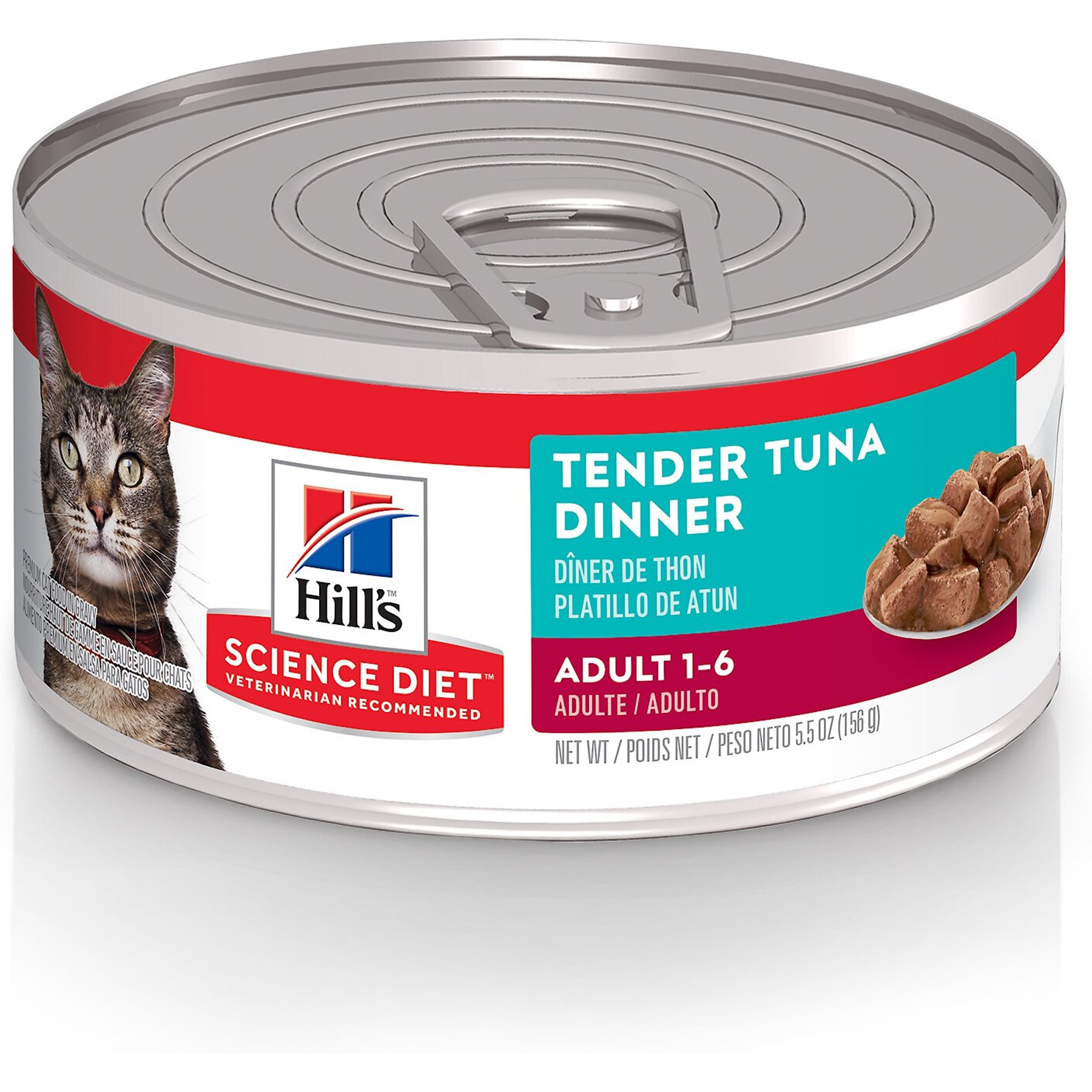 HILL S SCIENCE DIET Adult Tender Tuna Dinner Canned Cat Food 5.5