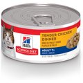 Hill's Science Diet Adult 7+ Tender Chicken Dinner Canned Cat Food, 5.5-oz, case of 24