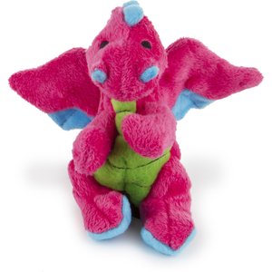 goDog Dragons Squeaky Dog Toy, Pink, Small