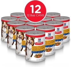 Hill's Science Diet Adult 7+ Savory Stew with Chicken & Vegetables Canned Dog Food, 12.8-oz, case of 12 slide 2 of 9