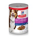 Hill's Science Diet Senior Adult 7+ Savory Stew with Beef & Vegetables Canned Dog Food, 12.8-oz, case of 12