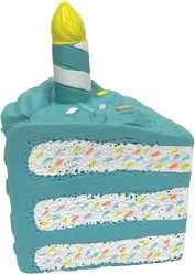 fouFIT Birthday Cake Chew Dog Toys, Blue
