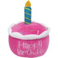 fouFIT Birthday Cake Plush Dog Toys, Pink