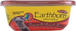 Earthborn Holistic Pepper's Pot Roast Grain-Free Natural Moist Dog Food, 8-oz, case of 8