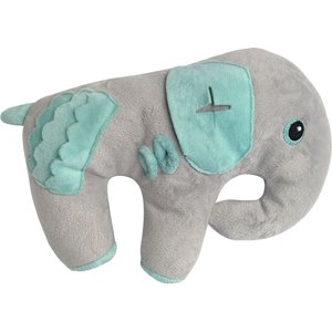 fouFIT Hide 'n Seek Plush Elephant Dog Toys, Grey