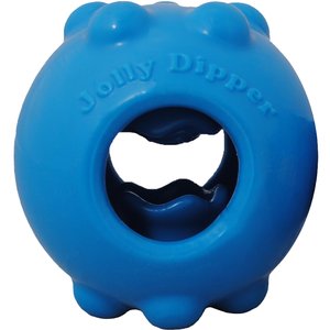 Jolly Pets Jolly Dipper Ball Treat Dispenser Dog Toy, 4-in