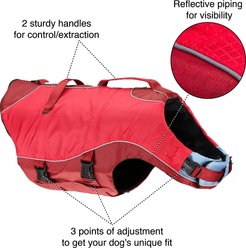 Kurgo Surf-n-Turf Dog Life Jacket, Red, Medium slide 2 of 6