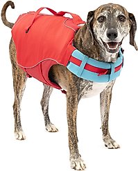 Kurgo Surf-n-Turf Dog Life Jacket, Red, Large