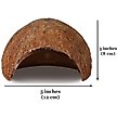 SunGrow Hermit Crab Hut Cozy Crabitat Coconut Shell With