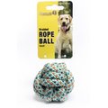 Roscoe's Pet Products Braided Rope Ball Dog Toy, Multi-Color, Small