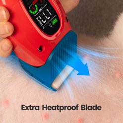 DogCare PC01 Cat, Dog & Horse Grooming Clipper, Red slide 2 of 6