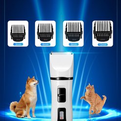 Bousnic Ceramic Removable Blade Dog & Cat Grooming Clipper, White slide 2 of 7