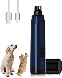 Bousnic Super Low Noise Dog & Cat Nail Grinder, Blue