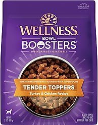 Wellness Bowl Boosters Tender Turkey & Chicken Dog Food Topper, 2-lb bag slide 1 of 8