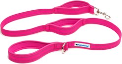Shed Defender Three Padded Handle Nylon Reflective Dog Leash, 5-ft, Pink