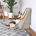 Way Basics Katzone Scratching Ramp with Catnip, Aspen Grey