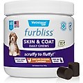 Vetnique Labs Furbliss Skin & Coat Daily Omega Soft Grilled Chicken Dog Supplements, 60 count