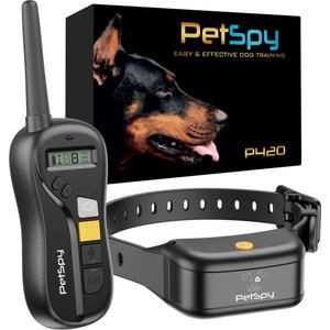 PetSpy P420 1500-ft Range Easy & Effective Adjustable Waterproof Remote Control Dog Training Collar
