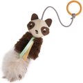 Petlinks HappyNip Sneaky Swinger Bouncy Dangle Plush Raccoon Cat Toy, Brown, Medium