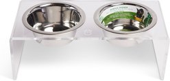 GF Pet Acrylic Cat & Dog Feeder, Medium