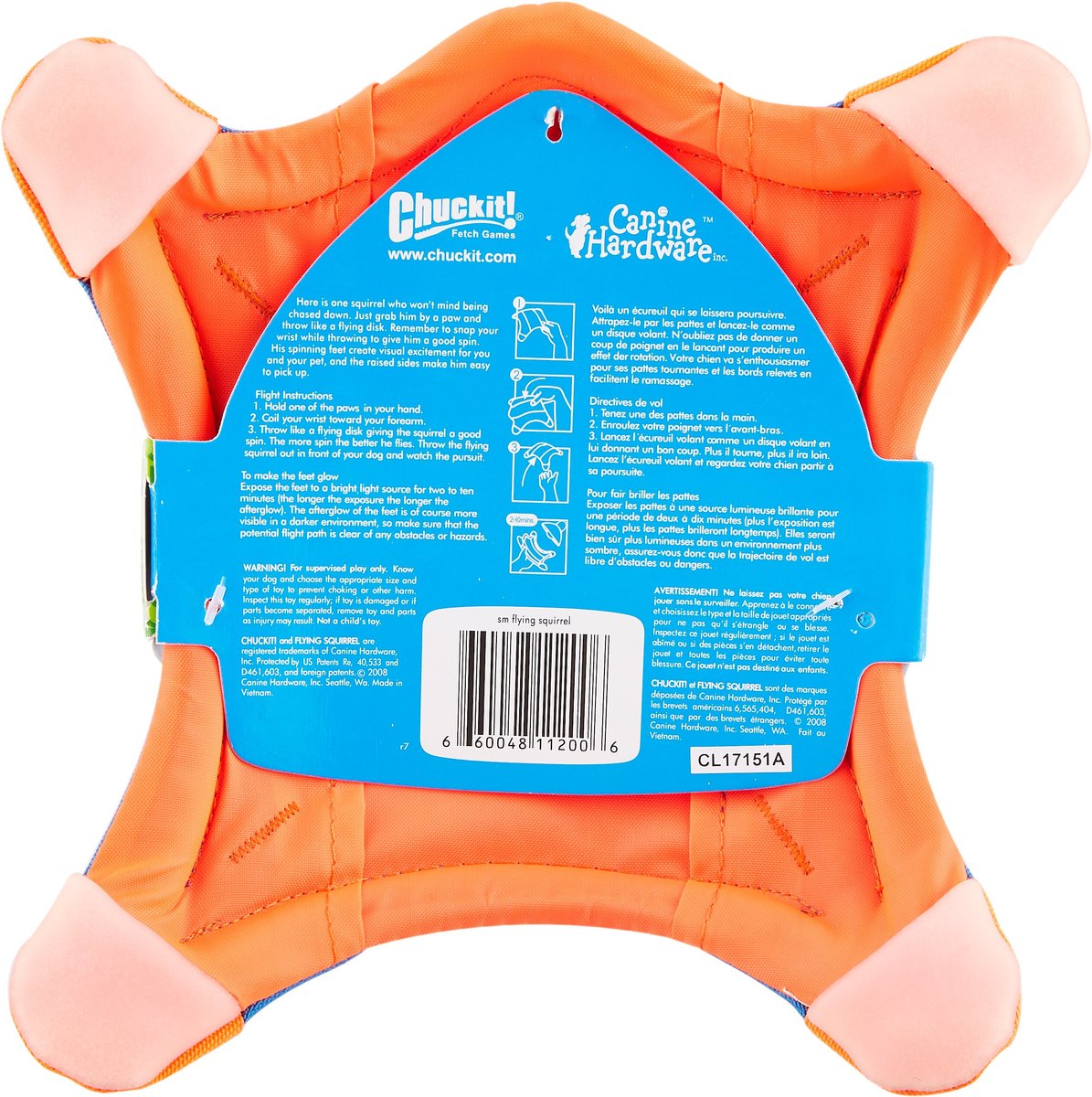 Flying squirrel hotsell dog toy