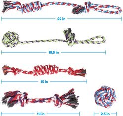 Pacific Pups Rescue Rope Dog Toy Variety Pack, 5 count slide 2 of 5