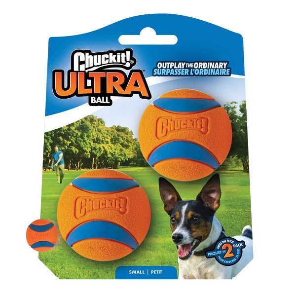 Chuckit! Ultra Rubber Ball Tough Dog Toy, Small, 2 pack slide 1 of 11