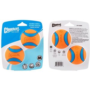 Chuckit! Ultra Rubber Ball Tough Dog Toy, Medium, 2 pack
