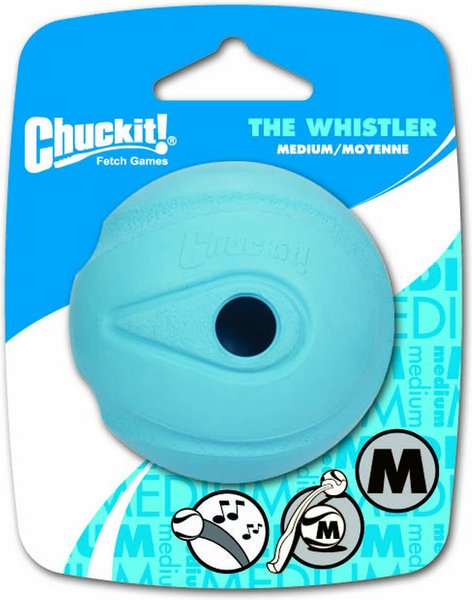 Chuckit! The Whistler Ball Dog Toy, Color Varies, Medium slide 1 of 6