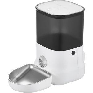 DOGNESS Cube Automatic Dog Feeder, 4-lit, Pearl White