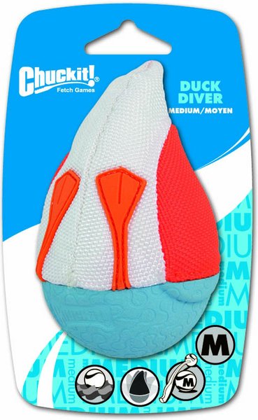 Chuckit! Amphibious Duck Diver Dog Toy, Color Varies, Medium slide 1 of 5