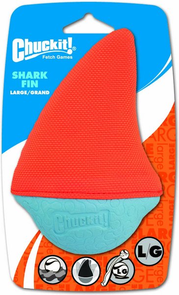 Chuckit! Amphibious Shark Fin Dog Toy, Color Varies, Large slide 1 of 4