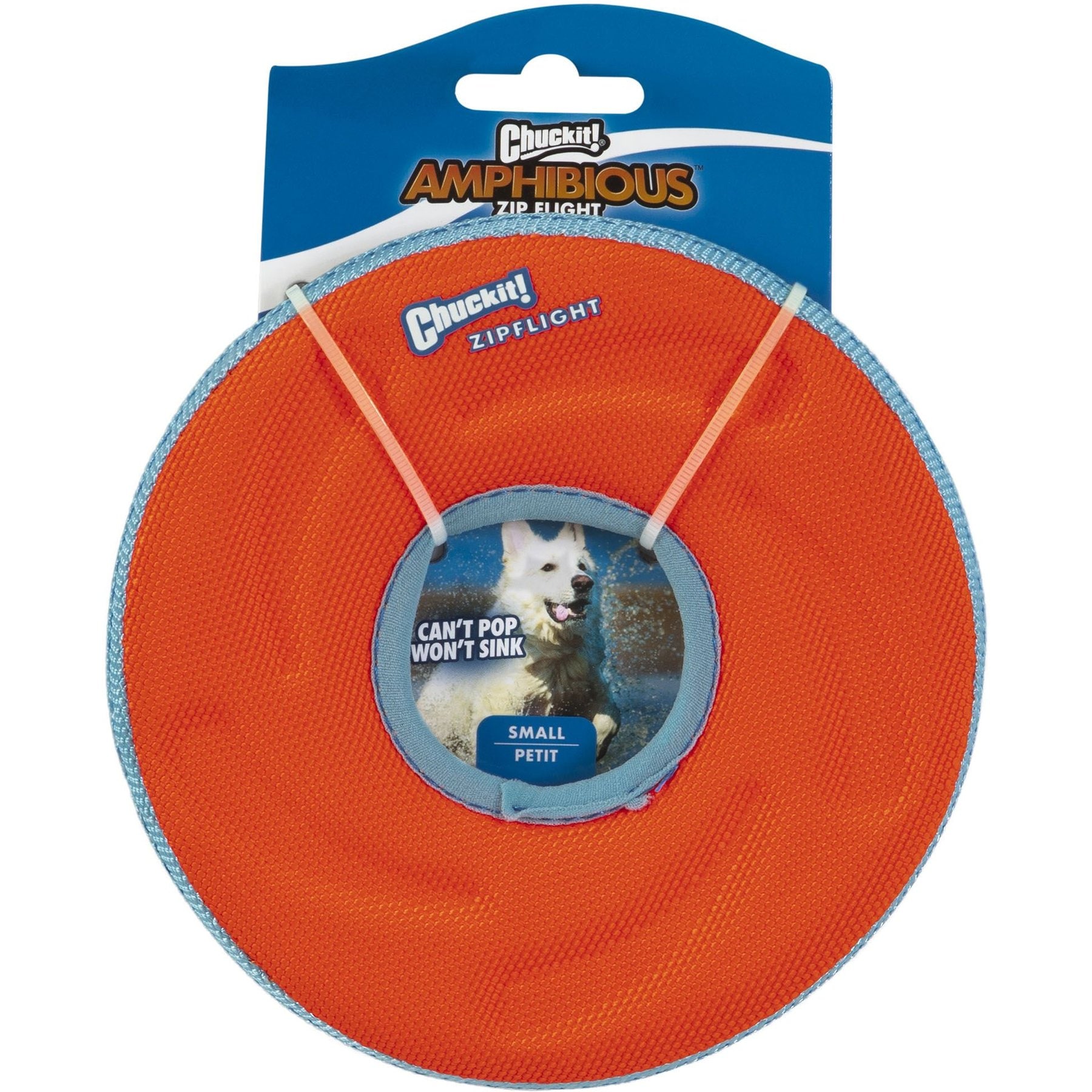 Chuckit! Zipflight Disc Dog Toy, Color Varies, Small