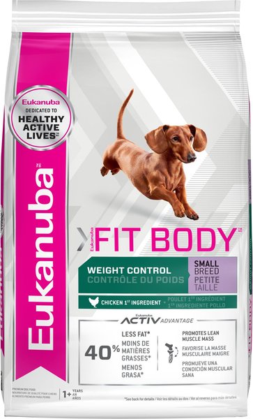 Eukanuba Fit Body Weight Control Small Breed Dry Dog Food, 15-lb bag slide 1 of 8
