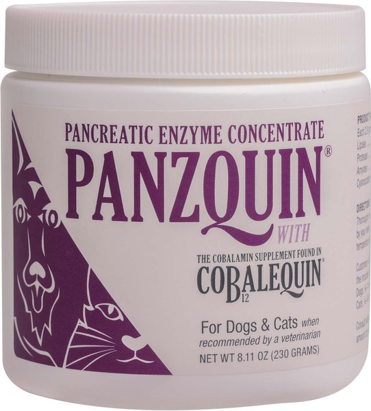Nutramax Panzquin Powder Pancreatic Health Supplement for Cats & Small Dogs, 8.1-oz tub slide 1 of 3